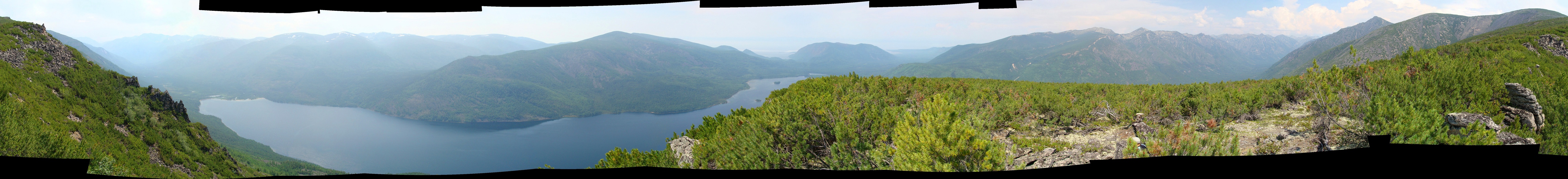 Круговая панорама с вершины г. Медвежья