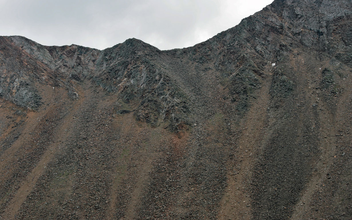 Перевал Хэрский со стороны Левого Шумака крупным планом