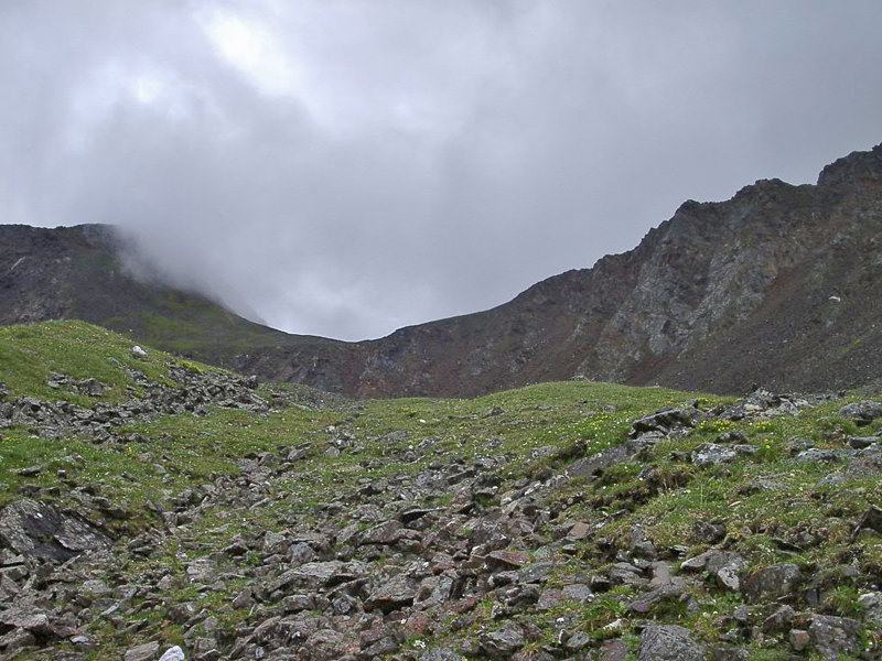 Вид на перевал Илтыкшинский со стороны реки Илтыкшин
