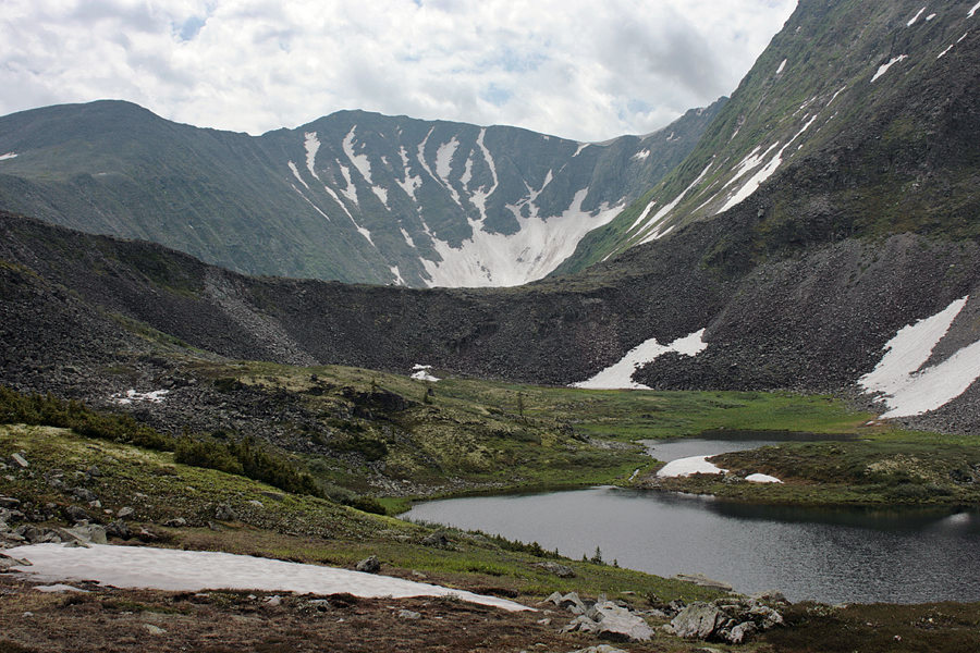 Вид на перевал Зюбриный со стороны Устю-Коктюг-Хема